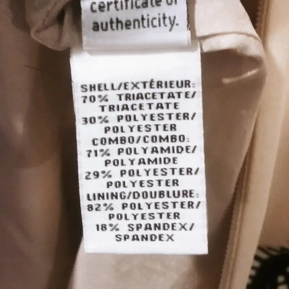 Diane von Furstenberg size 2 cream sleeveless dress with black lace - Picture 8 of 8